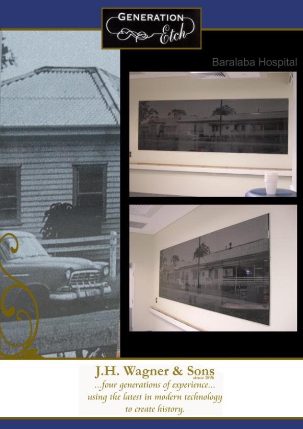 Baralaba Hospital Laser Etched Image