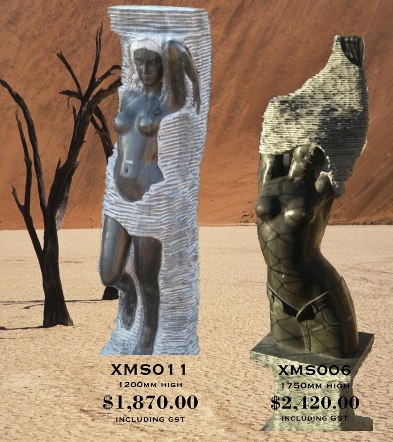 Black Marble Lady sculpture, Wagner Toowoomba and Brisbane