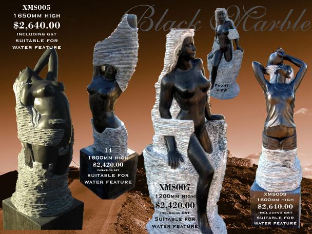 Black Marble Lady Sculptures from JH Wagner Toowoomba and Brisbane