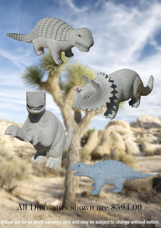 Granite Dinosaur Sculpture from J.H. Wagner & Sons.