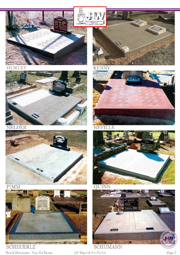 Double Monuments with Trace Tile Pattern Floors supplied and installed by J.H. Wagner & Sons Page 2