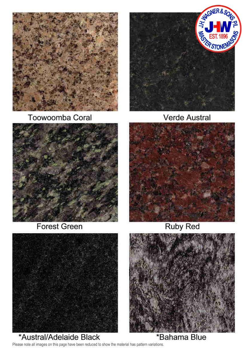 Granite Colour Chart from J.H. Wagner & Sons Page 5
