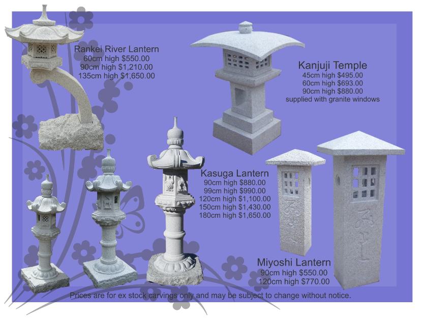 Granite Japanese Lanterns