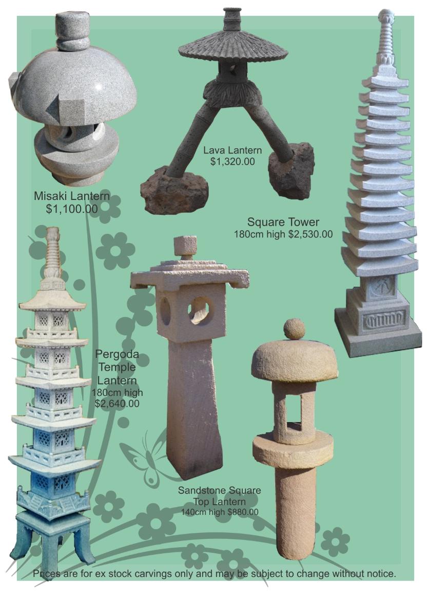 Stone Lanterns, Granite Japanese Lanterns