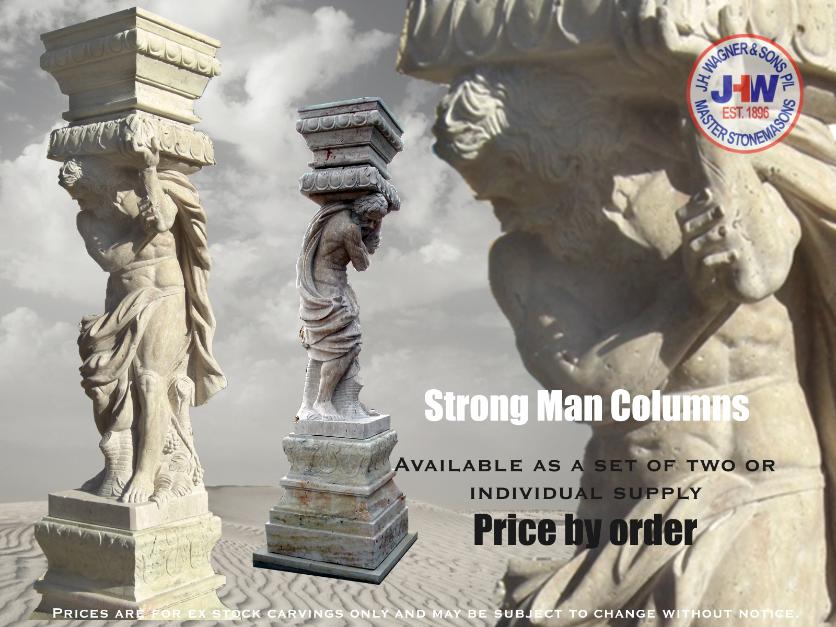 Marble Strong Man Columns from J.H. Wagner Toowoomba and Brisbane, Queensland
