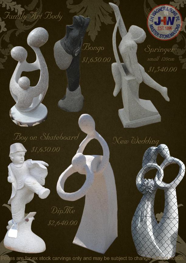 Granite statue carvings, Toowoomba and Brisbane J.H. Wagner and Sons