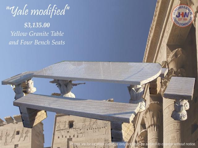 Granite Table Setting for sale Toowoomba, J.H. Wagner