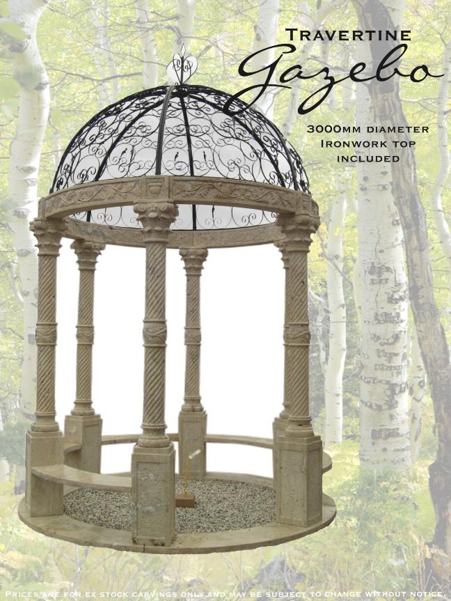 Travertine Gazebo from J.H. Wagner & Sons.