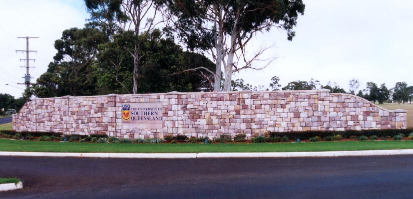 Sandstone Entry Statement at the University of Southern Queensland in Toowoomba